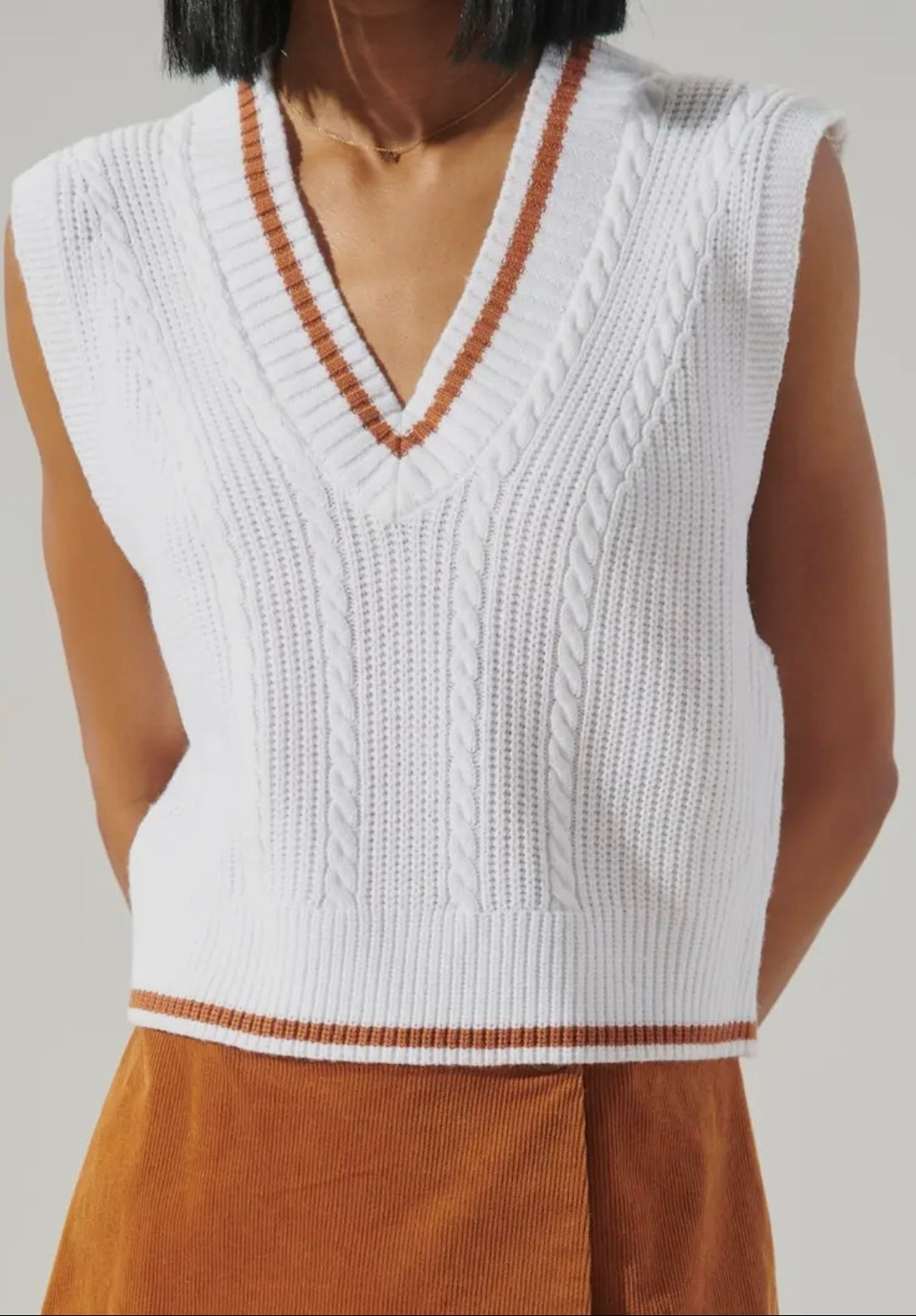Sugarlips Varsity Cropped Sweater