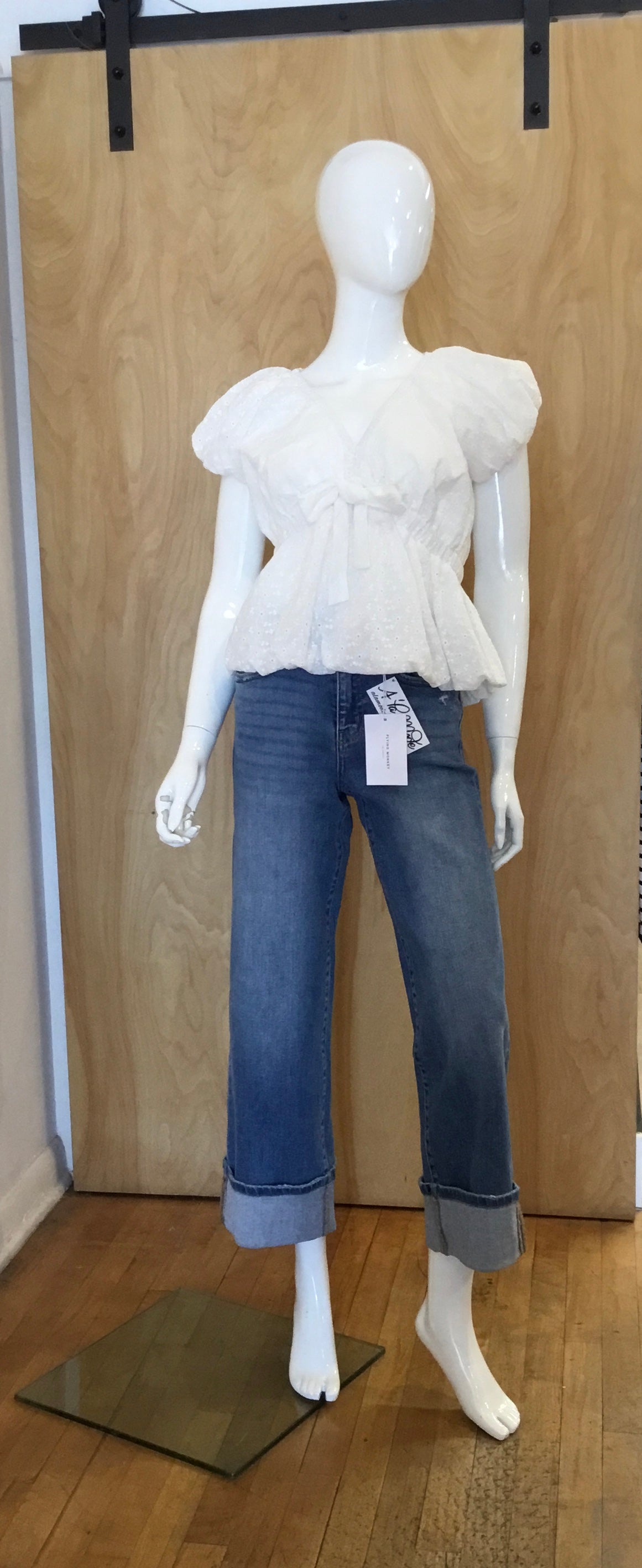 Flying Monkey Moorland High-rise Cuff Jeans