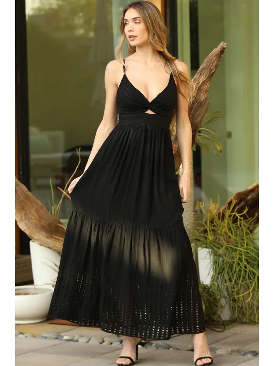 Angie Black Maxi Dress