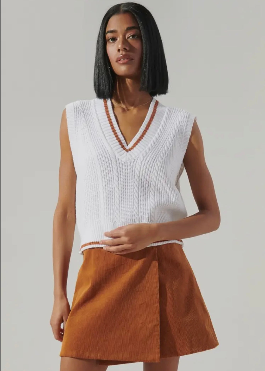 Sugarlips Varsity Cropped Sweater