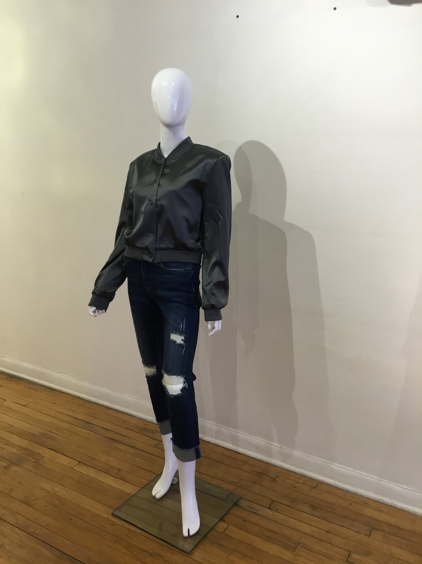 Silk Bomber Jacket