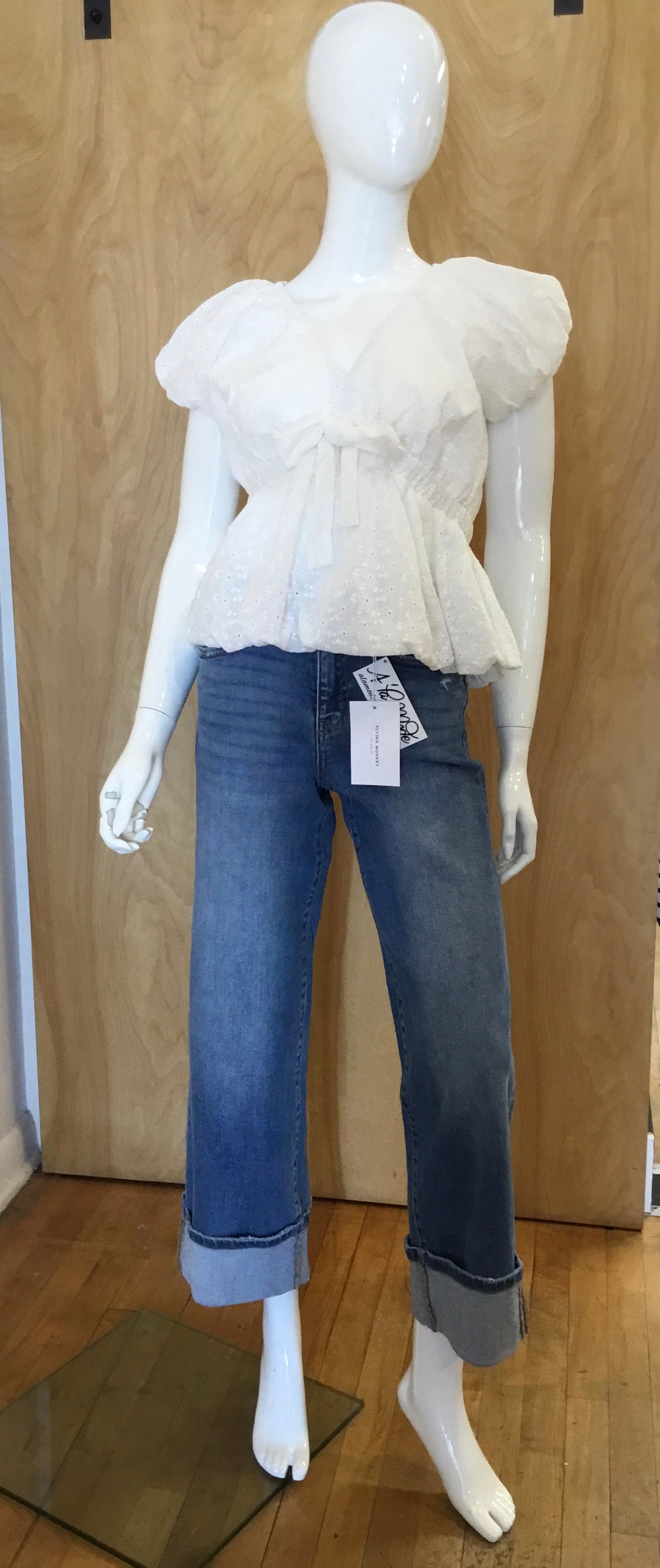 Flying Monkey Moorland High-rise Cuff Jeans