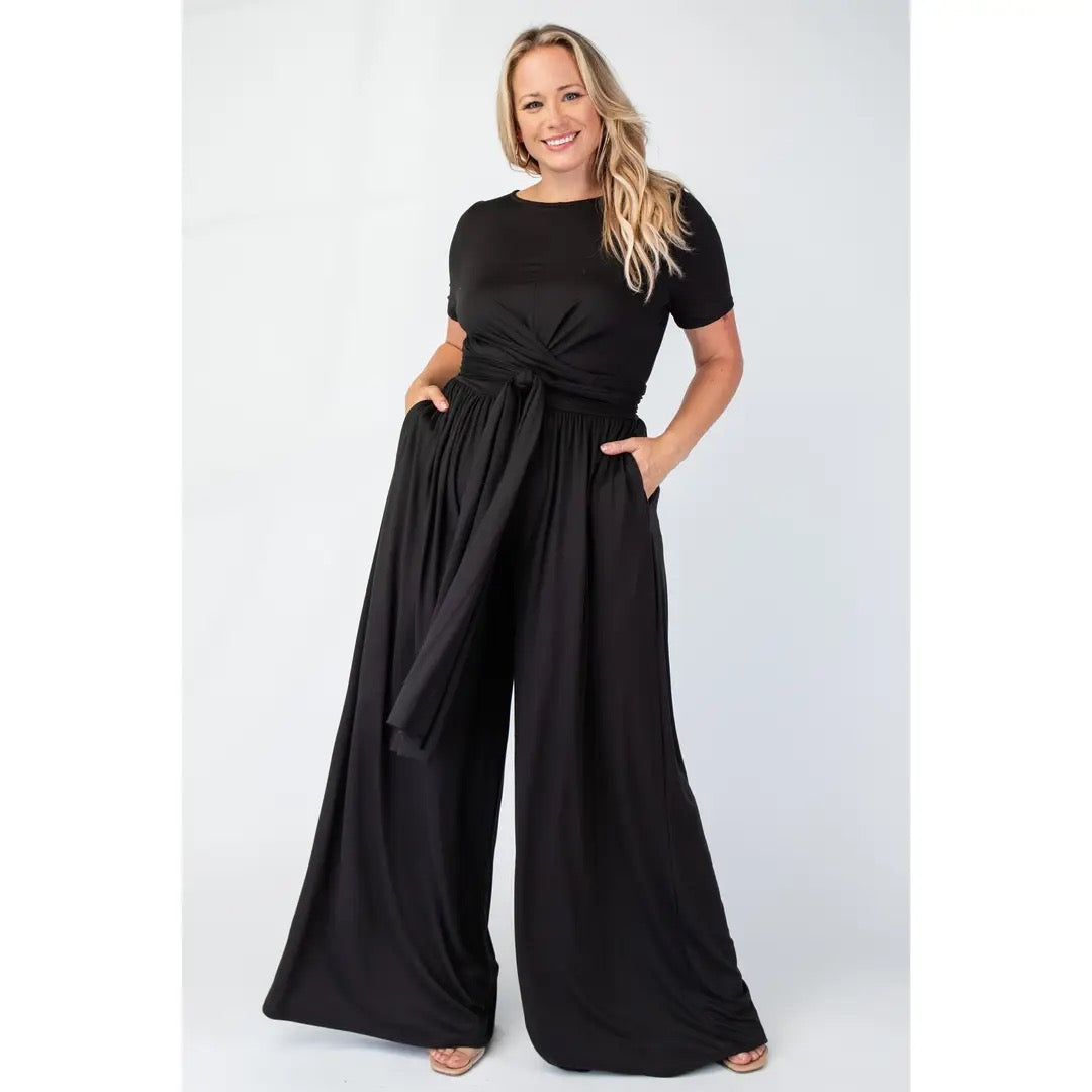 The Curve LA Black Tie Top