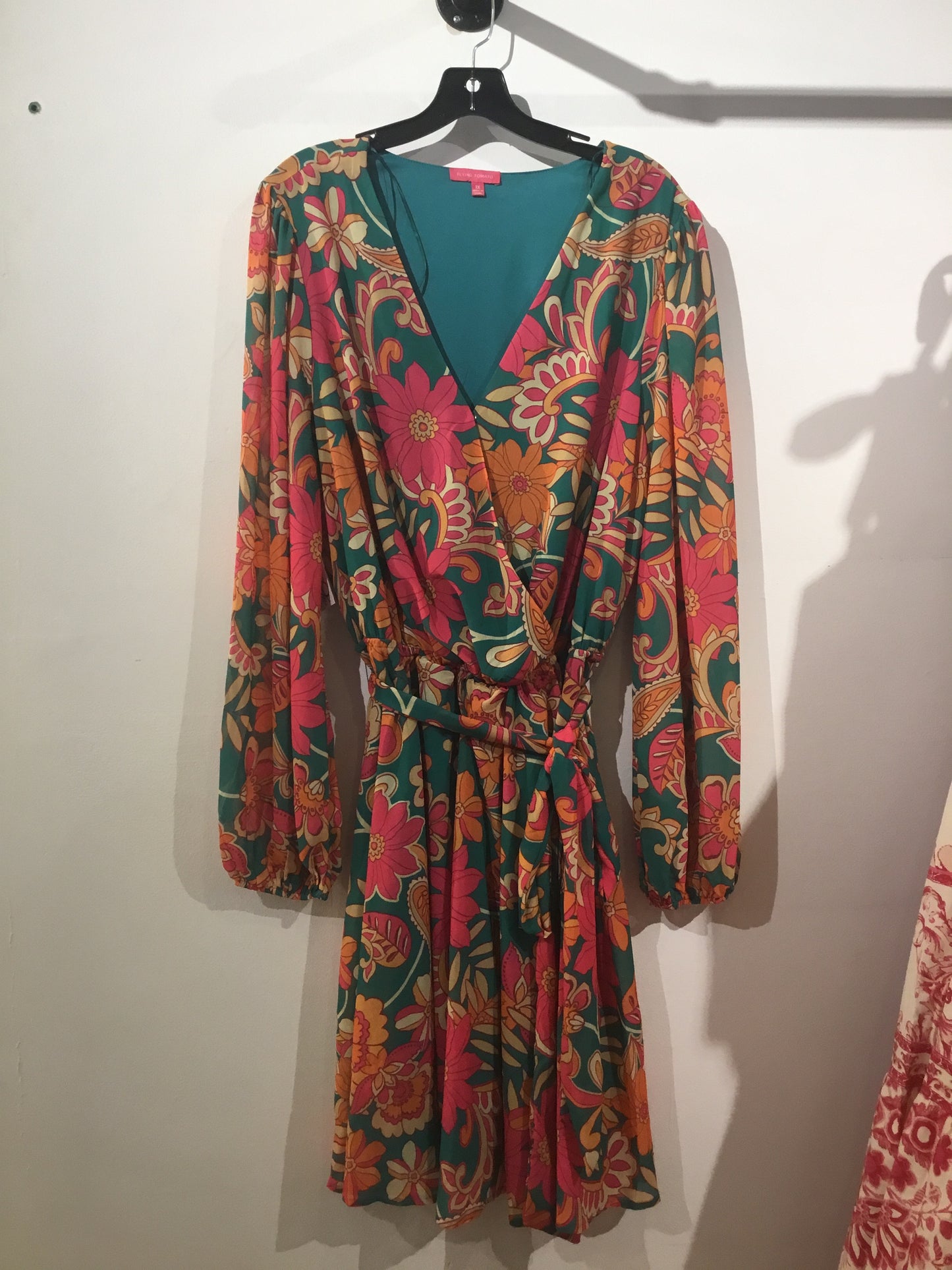 Flying Tomato Pink and Orange Floral Dress