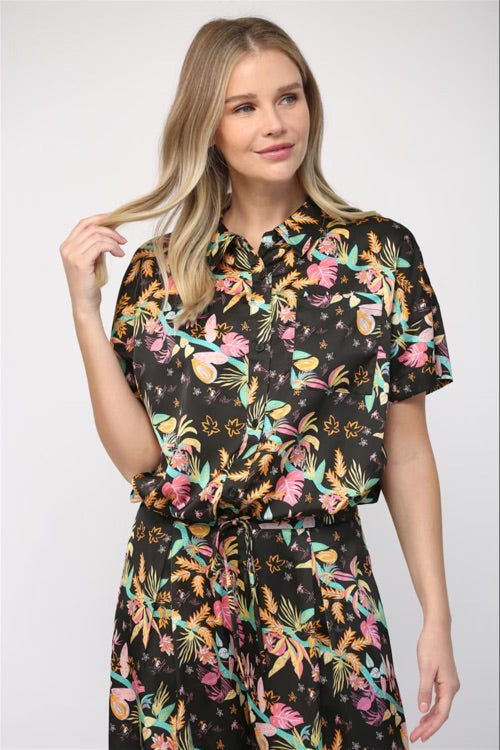 Fate Floral Button Down