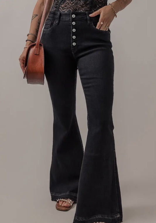 Umoger Black Bell Bottoms