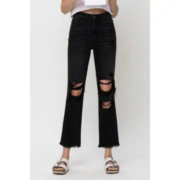 Flying Monkey Distressed Black Jeans
