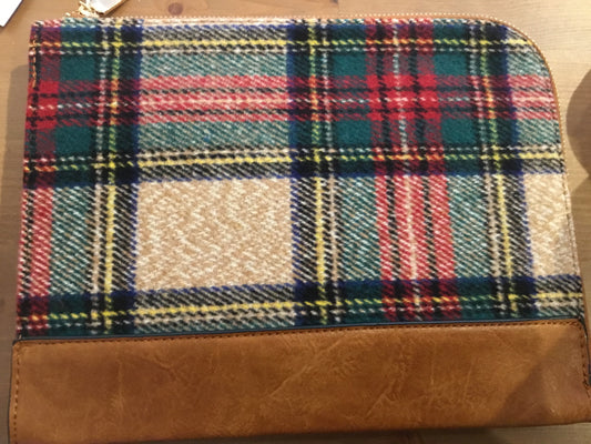 Plaid Holiday Clutch