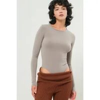 Double Zero ash knit bodysuit
