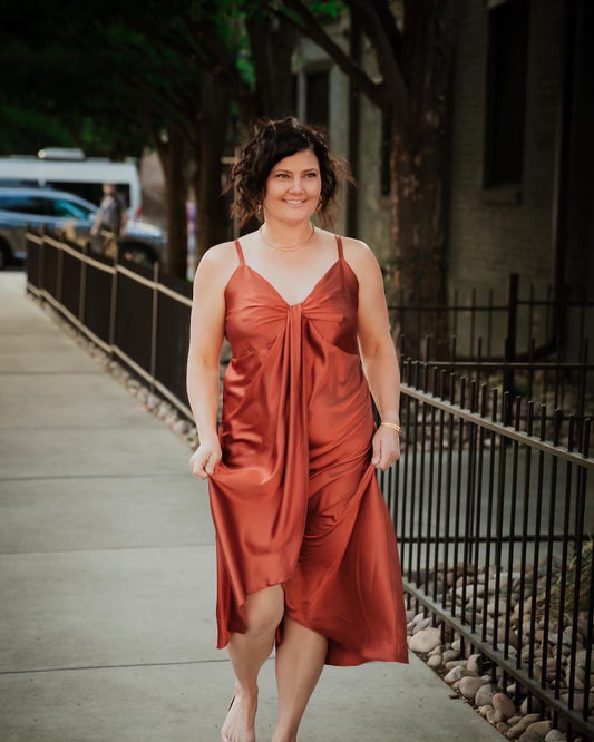 Skies are Blue amber midi dress