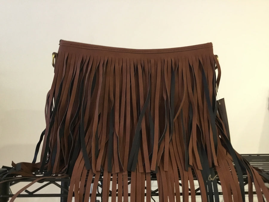 Jen & Co Brown Fringe Purse
