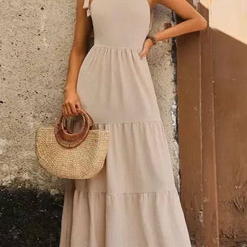 Tan Maxi Dress