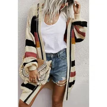 Elings Striped Cardigan