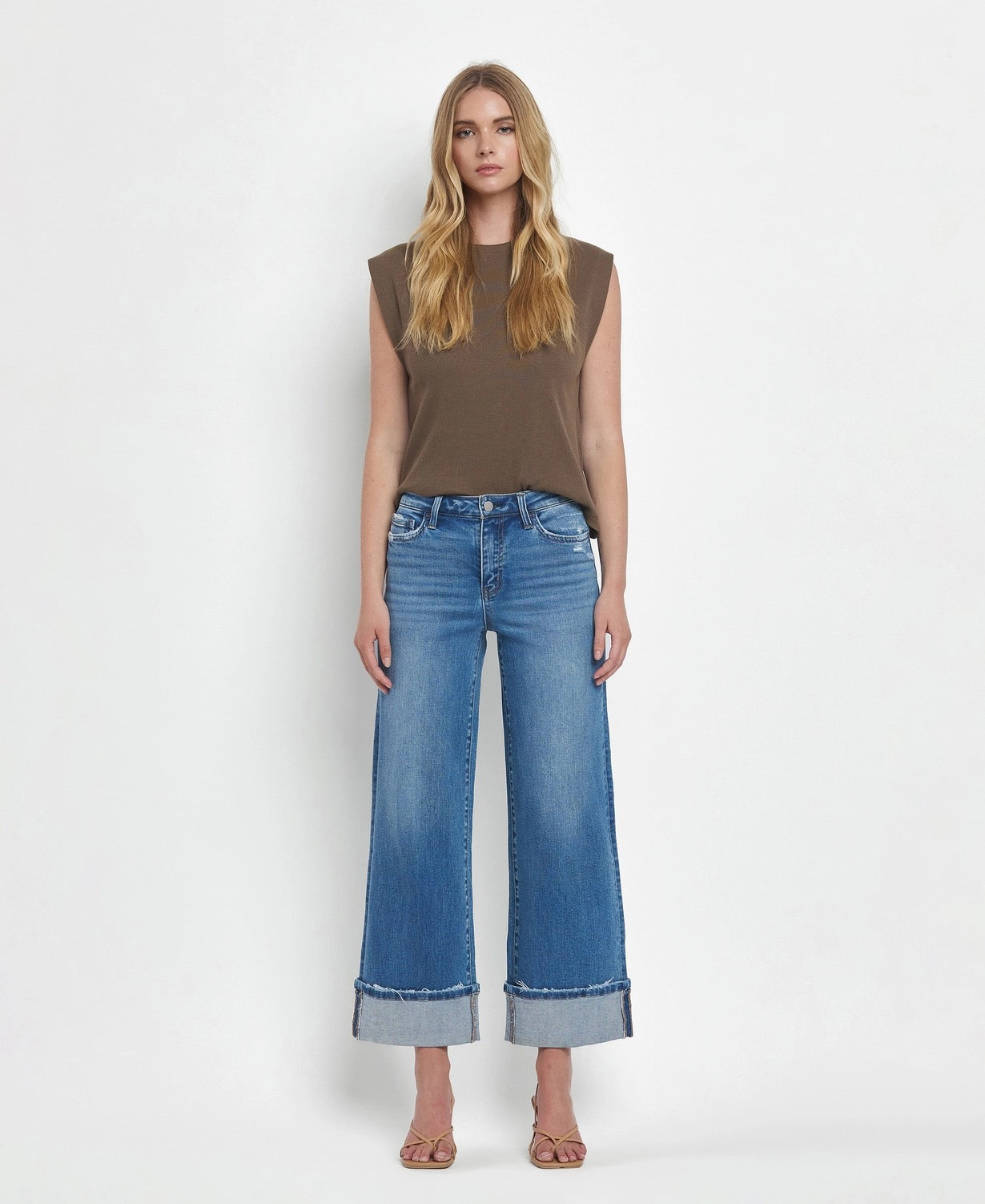 Flying Monkey Moorland High-rise Cuff Jeans