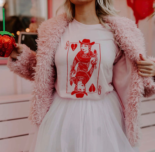 Bella+Canvas Queen Of Hearts Shirt