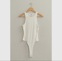 Double Zero White Tank Bodysuit