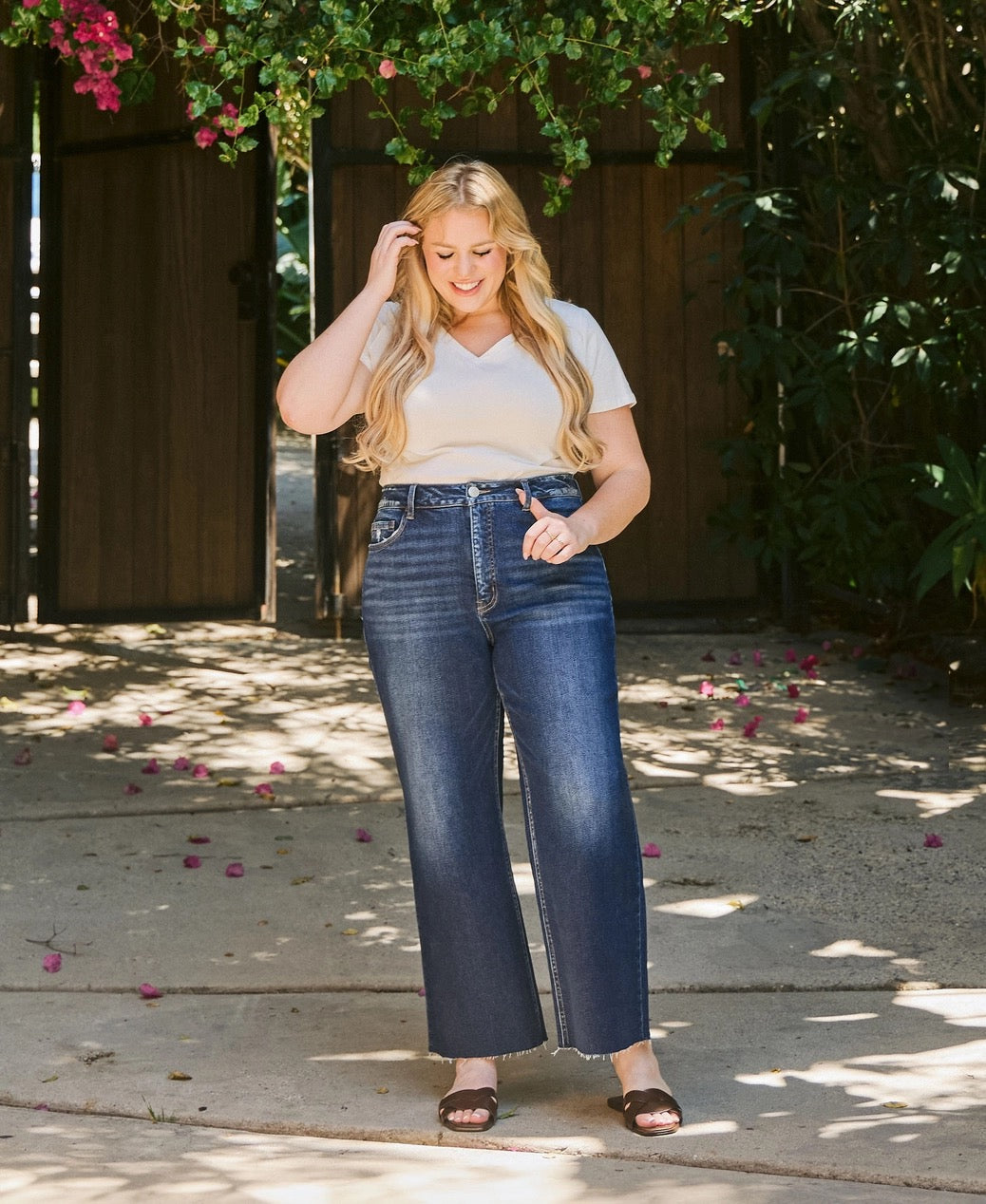 Vervet Super High Rise Wide Leg Jeans