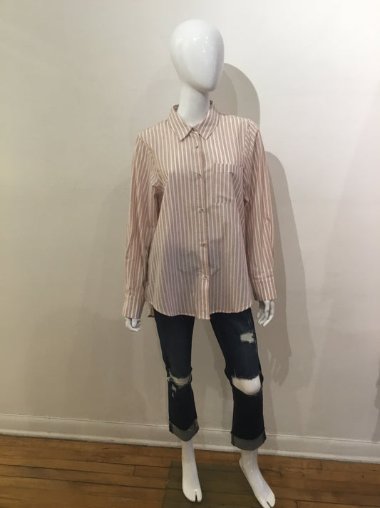 By Together Striped Button Down Top