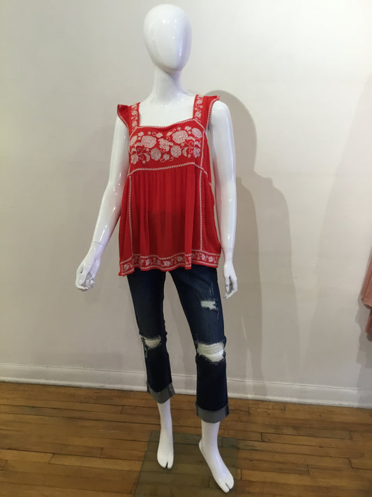 Savannah Jane Red Blouse