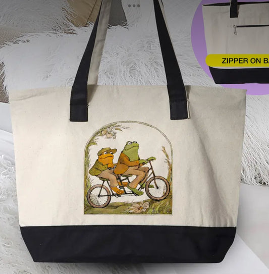 Faire Frog & Toad Tote