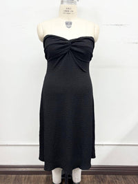 Timing black twist dress